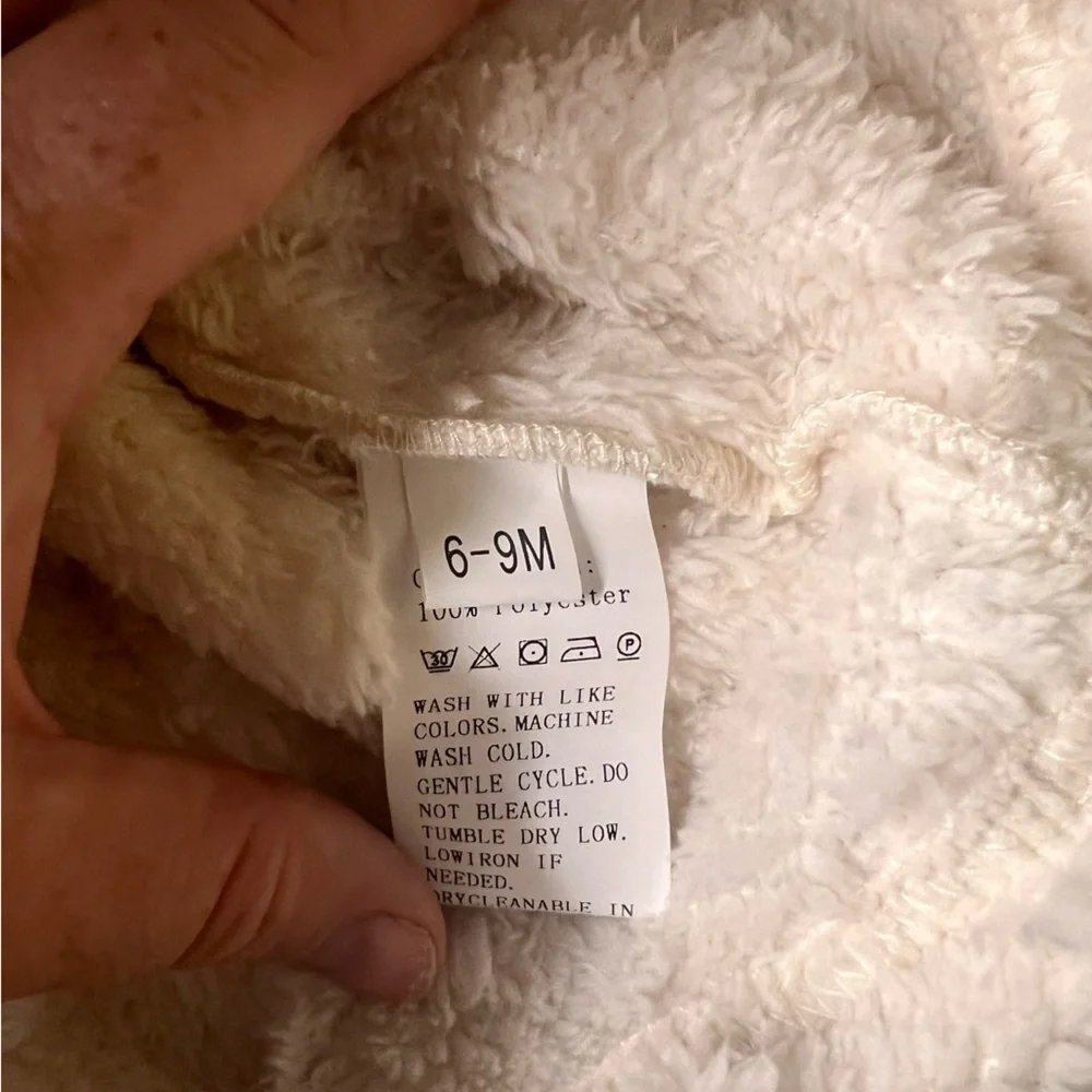 Cozy Cream infant jacket